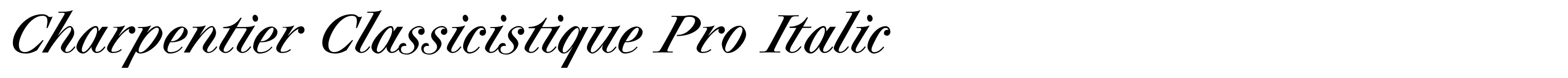 Charpentier Classicistique Pro Italic